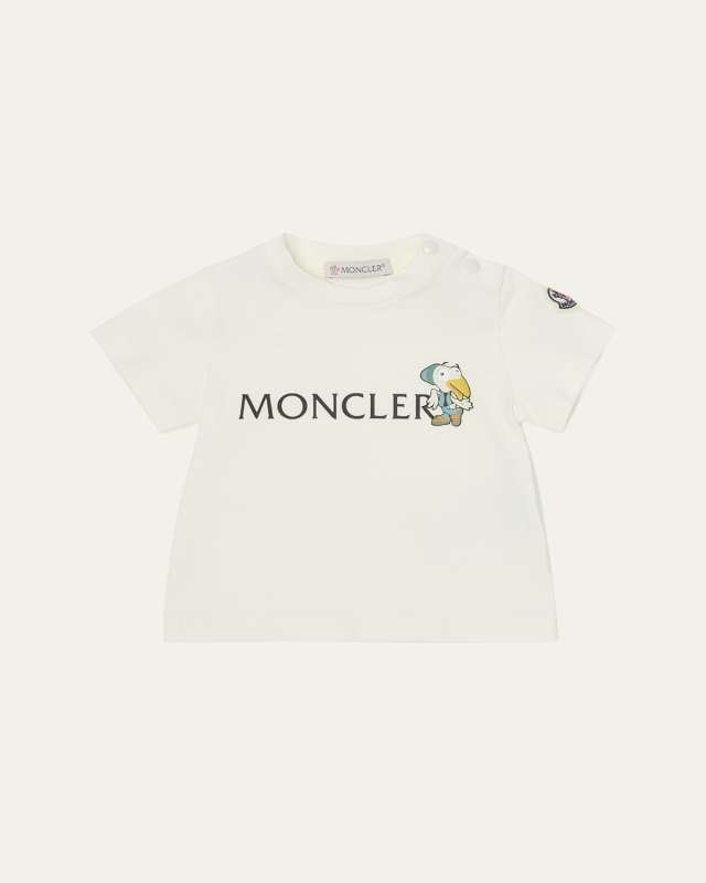 Boy's MonDuck Logo-Print Short-Sleeve T-Shirt, Size 3M-3